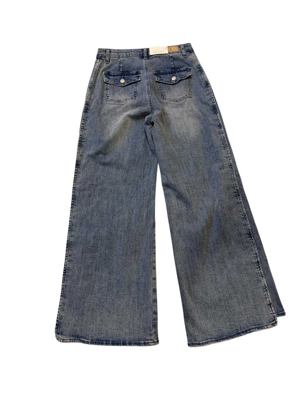 Saige Tummy Control Stretchy Wide Seam Detailed Jeans NWT Size 29 - Picture 16 of 16
